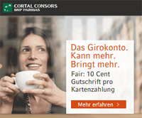 Cortal Consors Girokonto mit 50€ Prämie