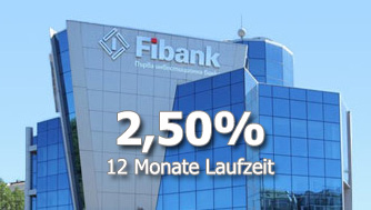 Fibank Festgeld mit 2,50% Zinsen