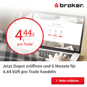 Neukundenaktion beim S Broker - schon für 4,44€ Traden